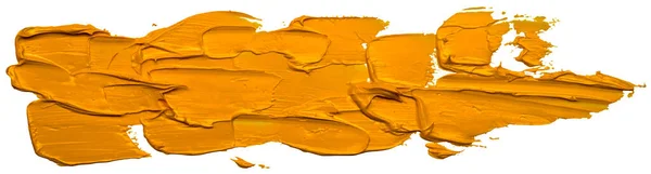 Pincelada Aceite Amarillo Vectorial Forma Traza Salpicadura Barniz Abstracto Pintura — Vector de stock