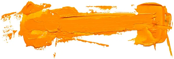 黄色の油絵具ストロークは 有界面を持つ長方形のレタリング領域を形成します 要旨ニススプラッシュトレース形状 光沢のある油絵具は白を背景にスミア Eps10ベクターイラスト — ストックベクタ