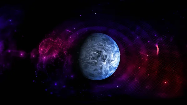 Buitenaardse Planeet Ruimte Elementen Van Deze Afbeelding Geleverd Door Nasa — Stockfoto