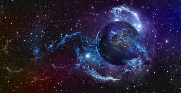 Beautiful Planet Space Elements Image Furnished Nasa — Stockfoto