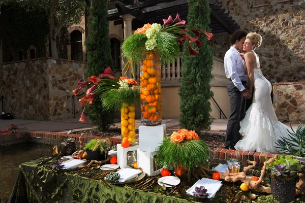 庭の結婚式 — ストック写真