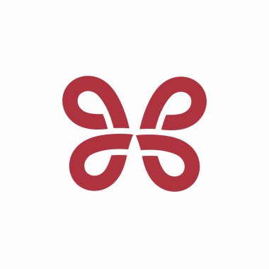 MW, WM, MPW, MPPW, WPPM, PPPP parafları Kelebek şekil logosu ve vektör simgesi