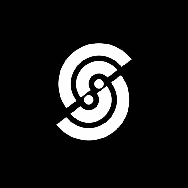 S, SS, SOS, CSC, CC, OS, SO, SC initials circle geometric logo and vector icon