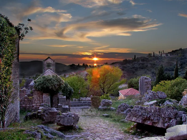 Rovine del castello Vecchio bar Montenegro — Foto Stock