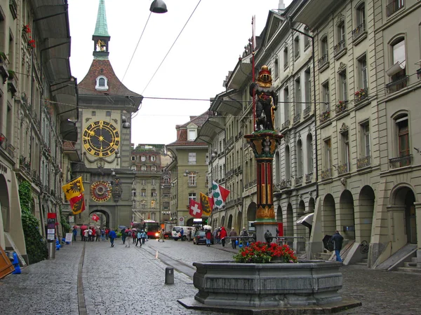 Πύργος του ρολογιού στη Βέρνη - Ελβετία — Φωτογραφία Αρχείου