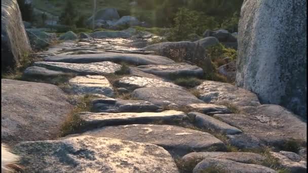 Camino de montaña — Vídeos de Stock