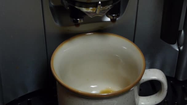 Kawy espresso odlewania maszyny — Wideo stockowe