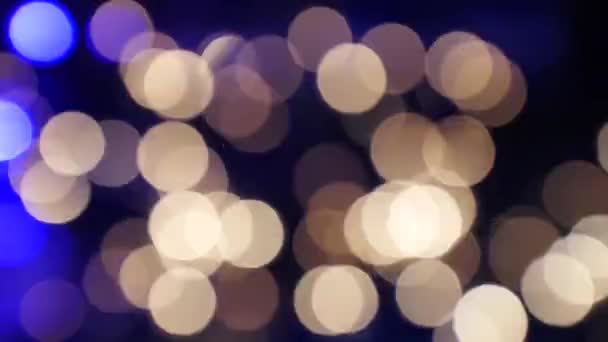 Éclairage de Noël lueur, bokeh No.03 — Video