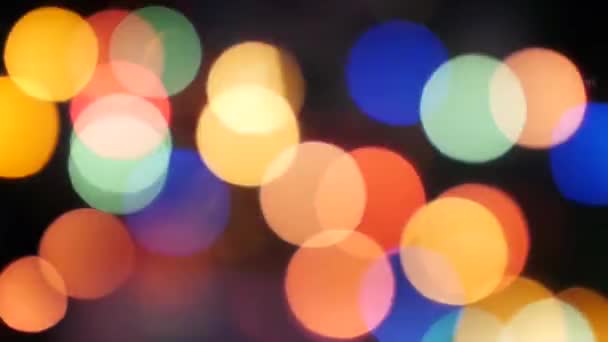 Éclairage de Noël lueur, bokeh No.01 — Video