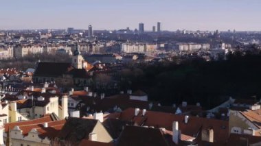 Cityscape Prag. Prag Kalesi görüntüleyin. Panorama