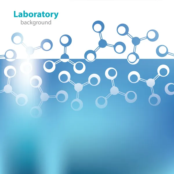 Abstract achtergrond licht blauwe medisch laboratorium. — Stockvector