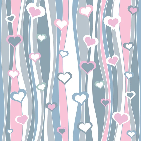 Seamless abstract valentines patterns — Stock Vector