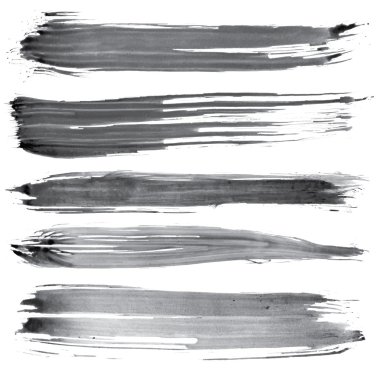 çeşitli grunge ve dokular, çizgiler & fırça seti.