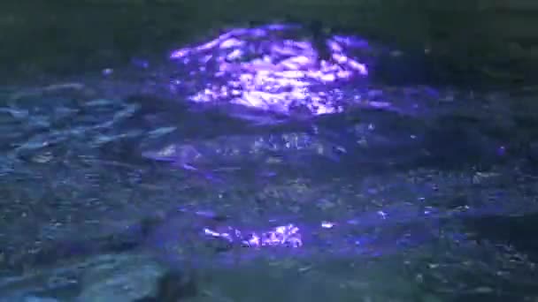 Bouillonnement d'eau dans le spa — Video