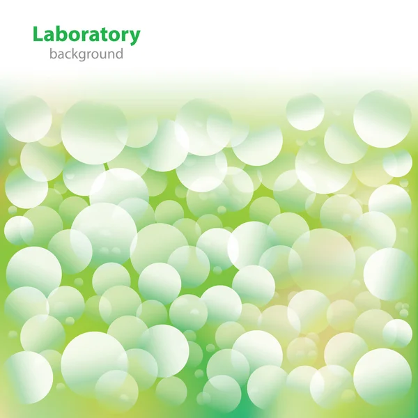 Абстрактный зелено-белый медицинский лабораторный фон . — стоковый вектор