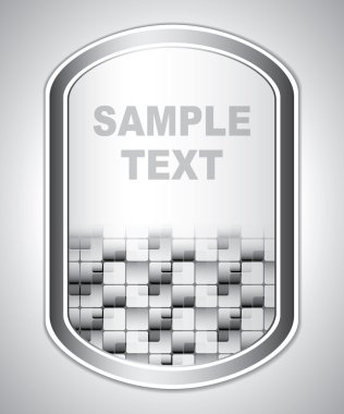 soyut gri universal etiketi