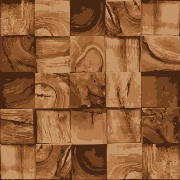 tahta bloklar sorunsuz vektör arka plan için yığılmış