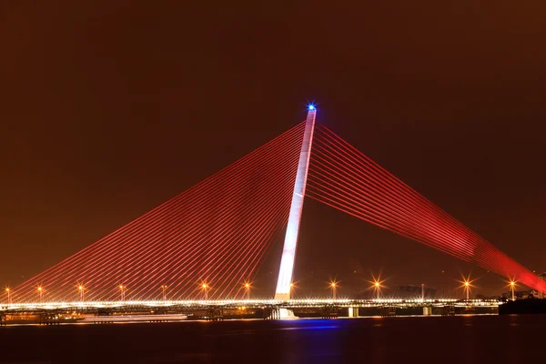 Night bridge — Stock Photo, Image