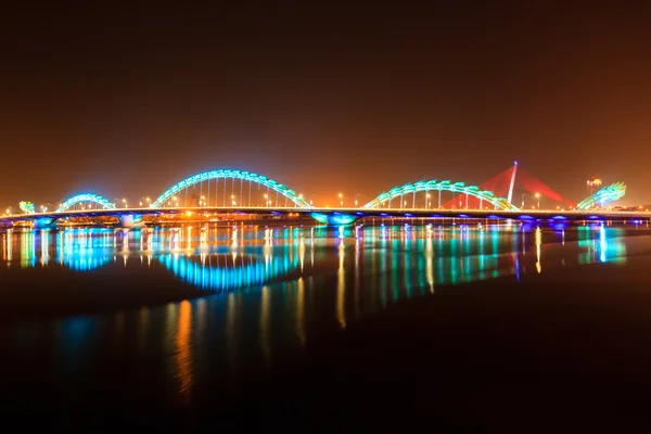 Night bridge — Stock Photo, Image