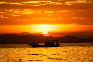 Kumsalda gün batımı