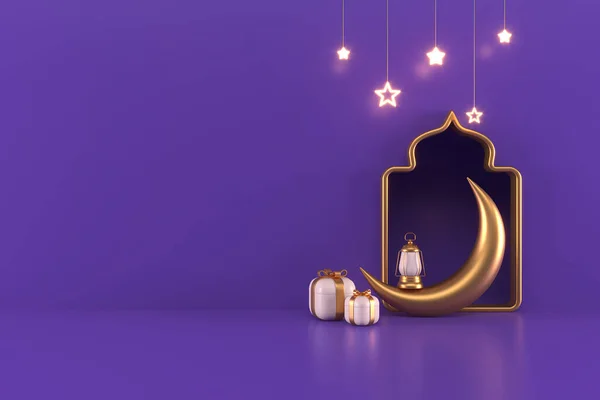 Ramadan Kareem Greeting Background Islamic Illustrator Design — Stock Photo, Image