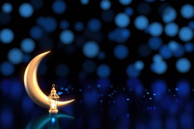 Ramazan Kareem Arkaplan İslami 3d illüstratör tasarımını selamlıyor