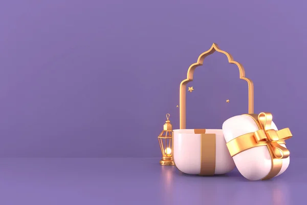Ramadan Kareem Greeting Background Islamic Illustrator Design — Stock Photo, Image