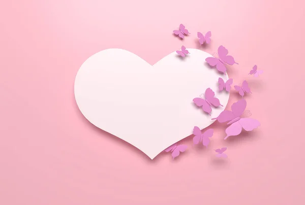 Tarjeta Felicitación Del Día San Valentín Del Día Madre Representación — Foto de Stock