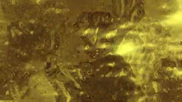 Fundo Abstrato Dourado Padrão Textura Movimento — Vídeo de Stock