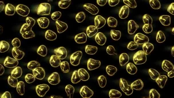 Золотий Абстрактний Фон Візерунок Текстури Руху — стокове відео