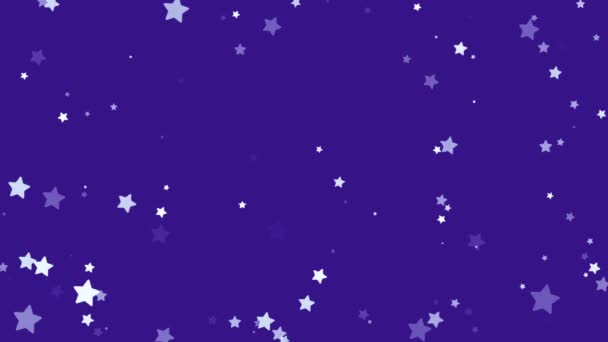 星が輝く星空の背景アニメーション — ストック動画