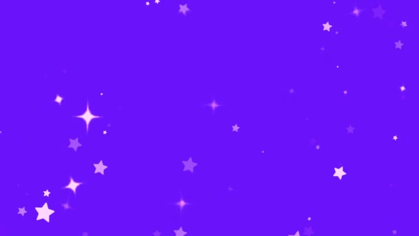 Estrellas Brillan Animación Fondo Estrellado — Vídeos de Stock