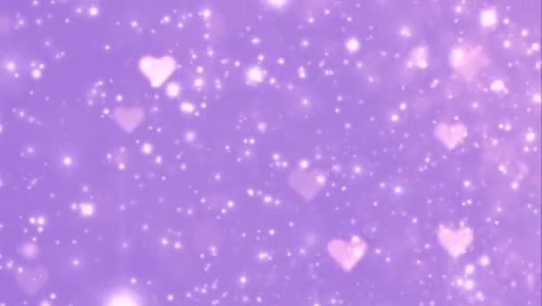 심장을 배경으로 애니메이션 심장의 — 비디오
