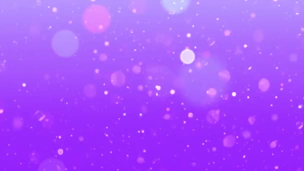 Glitter Particles Gold Confetti Sparkles Bokeh Flares Background — Vídeos de Stock