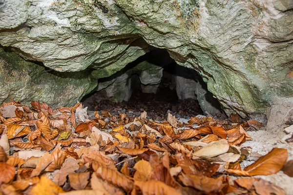 Uma Pequena Caverna Fruska Gora Sérvia — Fotografia de Stock