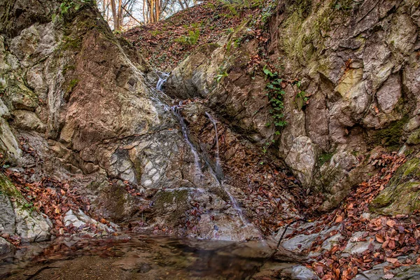 Dobri Vodopad Vattenfall Berget Fruska Gora Serbien Detta Vattenfall Kronan — Stockfoto