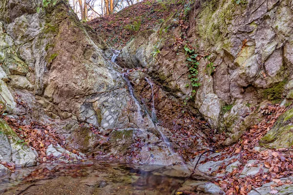 Dobri Vodopad Vattenfall Berget Fruska Gora Serbien Detta Vattenfall Kronan — Stockfoto