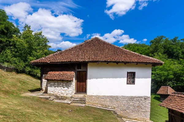Altes Serbisches Traditionshaus Verlassene Häuser Serbien Die Von Den Menschen — Stockfoto