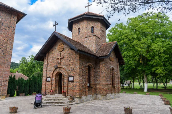 Loznica Servië Juli 2022 Orthodoxe Kerk Het Etnische Dorp Suncana — Stockfoto