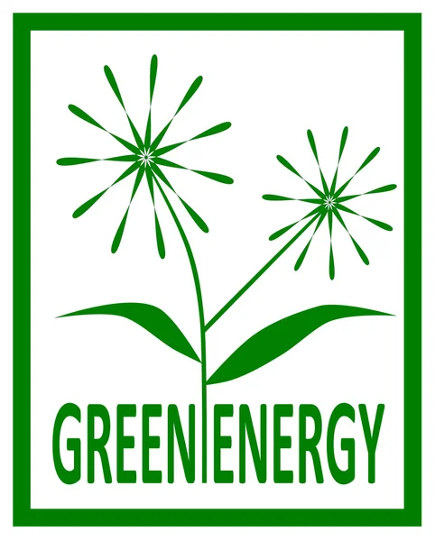 Groene energie. — Stockvector