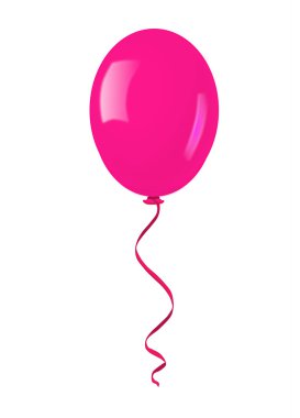 Tek pembe balon.