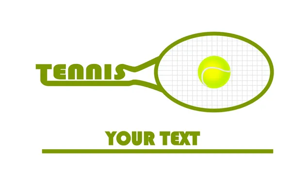 Logo tenis. — Vector de stock