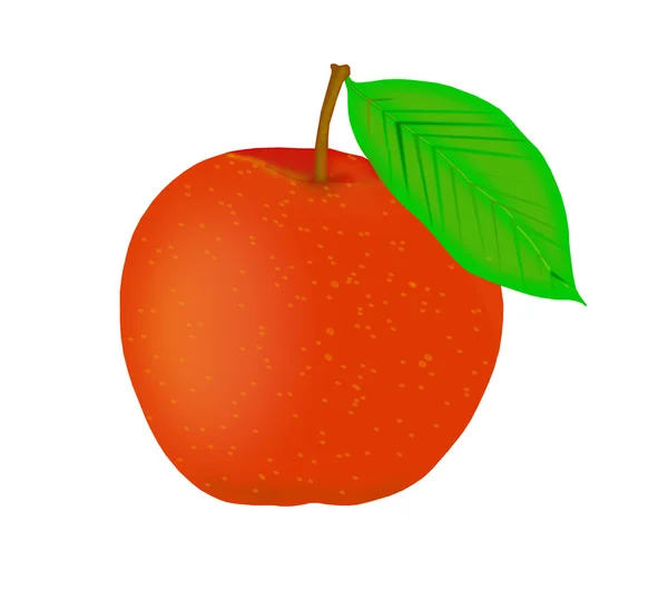 Персик стиглий помаранчевий . — стоковий вектор