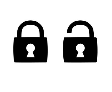 kilit simgeleri.