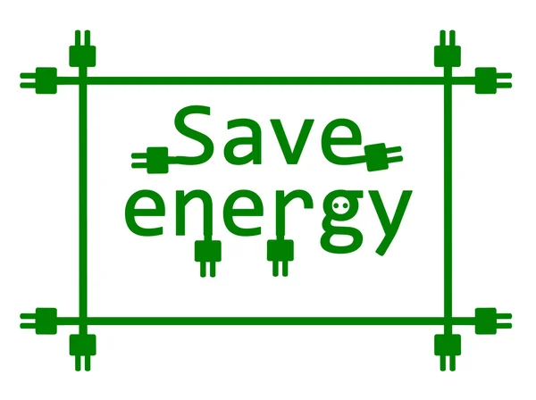Energie sparen. — Stockvektor