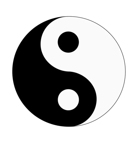 Yin e Yang. —  Vetores de Stock