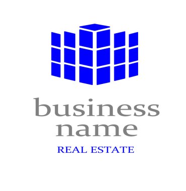 Blue logo.