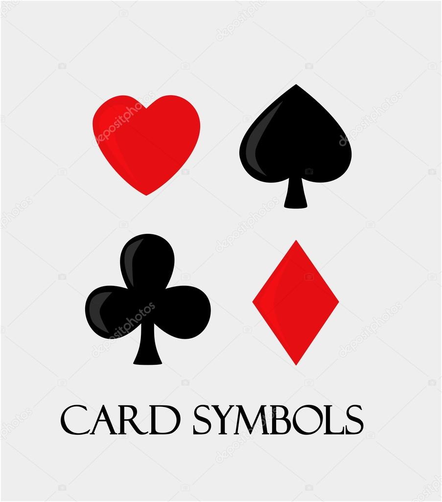 Vector card symbols.