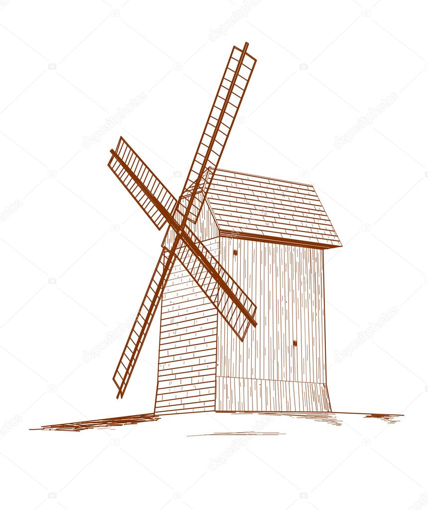 Rural windmill.