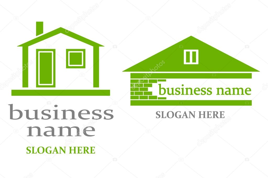 Logotipo con casa. — Archivo Imágenes Vectoriales © Lucaso #38735899